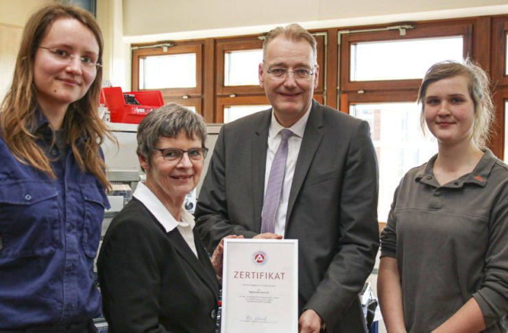 Zertifikat: „MINT – ich bin dabei“