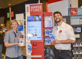 Mit dem Payback-Bonussystem können Sie bei jedem Einkauf im REWE-Center Punkte sammeln und sparen.