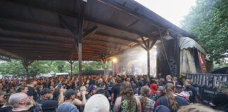 Festival mit Feuershow und Faun