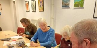 Selbstgemalte Bilder ausstellen