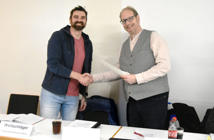 „Hier ist die Welt noch in Ordnung“ Michael Wollschläger wurde vom OBR-Vorsitzenden Peter Böhm als neues Mitglied verpflichtet.