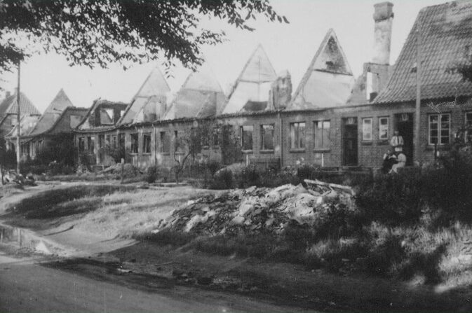 1944 Mühlenweg Brand von zwölf Einfamilienhäusern