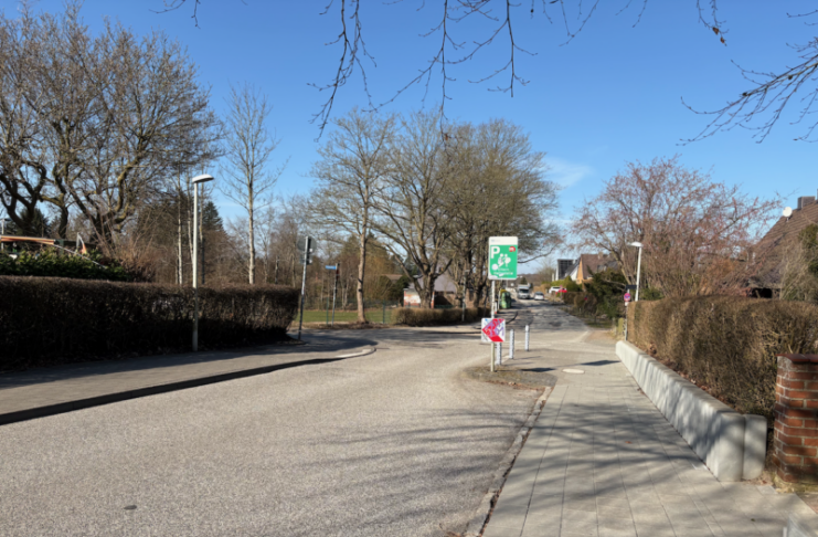 Weg zum Skatepark Wellsee