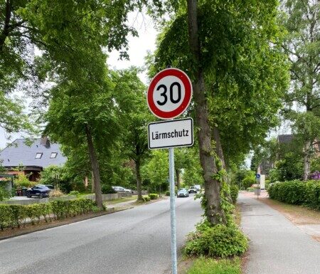 Tempo 30 Hamburger Landstraße Molfsee
