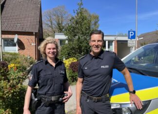 Leitungswechsel bei der Polizei in Kronshagen Polizeistation Kronshagen Leitung Wechsel 2026: Jachim Sell und Heike Simon