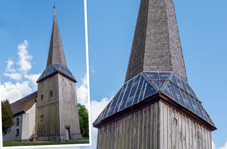 Kirchturm in Flintbek wird saniert Sanierung Kirchturm Flintbek