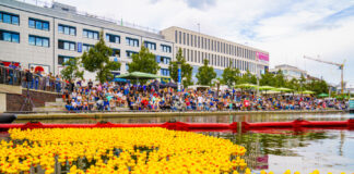 Kieler Entenrennen 2026: Jubiläum am Bootshafen Kieler Entenrennen 2026 Gummienten in der Kieler Förde