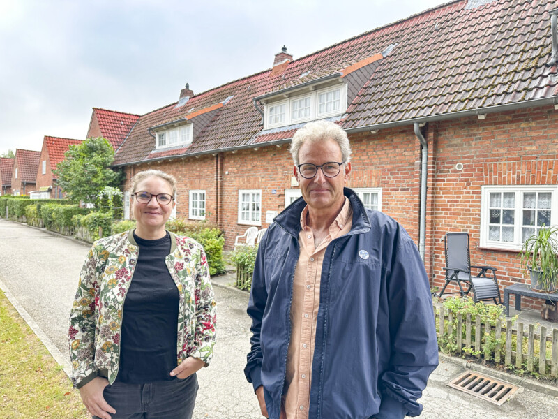 Anna Muche vom Umweltschutzamt und der technische Leiter der KiWoG